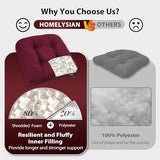HOMELYSIAN 19x19 Outdoor Chair Cushions Set of 4