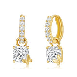 YOIHUR Cute Gold Hoop Earrings for Valentine's Day, 14K Gold Plated Hypoallergenic Jewellery CZ Huggie Drop Earrings, Zircon Butterfly Pendants Earring Jewelry Gifts for Women