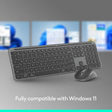 Logitech MK955 Signature Slim Wireless Keyboard and Mouse Combo, for Larger Hands, Quiet Typing and Clicking