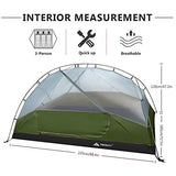 Forceatt Tent 3 Person Camping Tent, Waterproof and Windproof 3-4 Seasons Ultralight Backpack Tent, can be Installed Immediately, Suitable for Hiking, Camping, Outdoor…