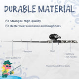 WIDDEN Kids Fishing Pole, Portable Telescopic Kids Fishing Poles for Boys and Girls, Fishing Rod and Reel Combo Kit with Tackle Box, and Fishing Net, Best Fishing Pole for Toddler Youth