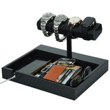 Hit design Watch Display Stand for Men, Watch Holder Organizer for Men with Bracelet Display Stand, Watch Organizer and Watch Storage Tray, Watch Holder Display Stand for Watches and Bracelets