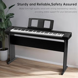 AODSK Universal Wooden Stand for Digital Pianos, Reinforced Edition, Adjustable Width Digital Piano Rack—Sturdy, Non-Slip, Scratch-Resistant Design, Compatible with Multiple Keyboards