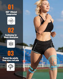 teyy 2PCS Patellar Tendon Support Strap for Knee Pain Relief, Keen Bands for Basketball, Running, Tennis, Soccer and Hiking, Silicone Patella Band for Women and Men, Includes Storage Bag (Gray)