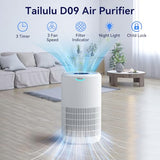 Air Purifiers for Home Large Room Up to 1680 Ft², Tailulu H13 HEPA Air Filter Cleaner, 360° Air Intake & Outlet,Smoke Dust Pollen,15dB Sleep Mode Air Purifiers