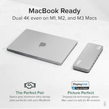 Plugable USB C Laptop Docking Station, Dual Monitor 4K 60Hz for Apple Mac M1/M2/M3/M4/M5/Neo, 2X HDMI or DisplayPort for MacBook