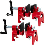ATPEAM 3/4'' Pipe Clamps for Woodworking Heavy Duty Cast Iron Wood Gluing Pipe Clamp Set for Woodworking, Carpentry, Home Improvement, and DIY Jobs (2)