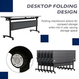 Conference Tables, Folding Conference Room Tables with Wheels,Modular Conference Room