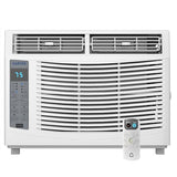 Garvee 6000 BTU Window AC Unit with Remote Control, Cools Rooms up to 250 Sq Ft, 3 Cooling & Fan Speeds Quiet Operation, Digital Display WIFI, Easy Install Kit, for Bedroom, Office