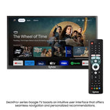 SYLVOX 65'' Outdoor Google TV Weatherproof 4K Television, Built-in Chromecast Voice Assistant SYLVOX