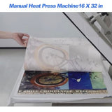 WUMSTOT Heat Press Machine 16x32: Large Format 2600W 110V Manual Clamshell Heat Transfer Press for T-Shirts