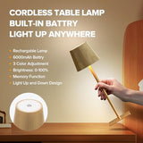 4 Pack Cordless Table Lamp,6000mAh Rechargeable Battery Operated Desk Lamp,Two Adjustable Heights