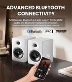 Edifier M90 Computer Speakers, 100W RMS Desktop Speakers, Hi-Res Audio, LDAC,Bluetooth 6.0 Compact Speaker, HDMI eARC/Optical/USB-C/AUX Input, SUB Out Powered Speakers, Remote Control for TV/PC-White