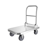 Effortless Multifunctional Platform Truck Cart with 5-inch Wheel Push Dolly