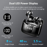 Wireless Earbuds, 2026 Bluetooth 5.4 Headphones NEW Ear Buds 40H Bass Stereo in-Ear Earphones