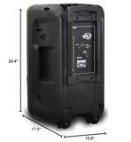 Dolphin BoxParty 1500: High Power 15" Woofer w/Loud & DEEP BASS | Portable Party Bluetooth Speaker with Sound Activated Lights