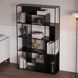 BGGJJ Book Shelf Living Room Partition Iron Display Shelf Office Bookshelf