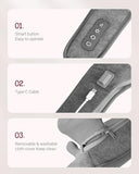 THERAZZAGGE Cordless Neck Massager with Heat - FSA Eligible HSA Neck Shoulder Massager for Pain Relief Deep Tissue,6D Deep Kneading Shiatsu Back Massage, Gifts for Fathers Men Women