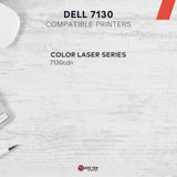 Services Compatible Toner Cartridge Replacement for Dell 7130 330-6135 Works with Dell Color Laser 7130cdn Printers