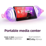 Lenovo Tab One - Lightweight Tablet - up to 12.5 Hours of YouTube Streaming - 8.7" HD Display