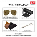 Ray-Ban x Dolce Gabbana Edition RB3138M SHOOTER Aviator Sunglass with Kit