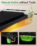 Walking Pad with Incline, Akluer Incline Treadmills for Home, 2.5 HP Under Desk Treadmill Small with Remote Control, Walking Pad Small Treadmill with LED Display