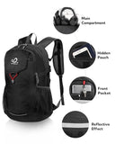 WATERFLY Lightweight Packable Hiking Backpack: 30L Foldable Travel Daypack Ultralight Camping Day Pack for Woman Man
