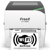 WiFiMAX Thermal Printer | Wireless Wi-Fi AirPrint 4x6 Shipping Labels Printer | Compatible with iPhone iOS, MacOS