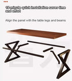 Modern Home Office Desk,Rustic with Large Desktop,Wood Executive Desk Minimalist Gaming Desk