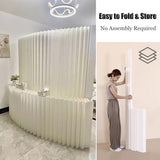 Modern Room Divider – Folding Privacy Screen & Decorative Partition with Shelves