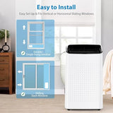 GarveeTech 14000 BTU Portable Air Conditioner - 4 in-1 Cooling, Dehumidifier, Fan & Sleep Mode, Quiet AC Unit for Rooms up to 750 Sq.Ft, 24H Timer, Remote & Window Kit Included, Black Cover