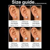 Belacqua Lab Grown Diamond Stud Earrings in 14K White Gold
