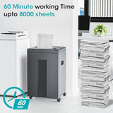 18-Sheet Shredders for Home Office Heavy Duty P-4 Security Level Crosscut Paper Shredder Paper