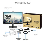 ASUS 27” 1080P Video Conference Monitor (BE279QSK) - Full HD, IPS, Built-in Adjustable 2MP Webcam, Mic Array, Speakers