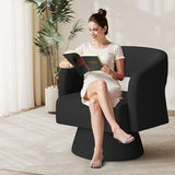 Nebuaegis Swivel Accent Chair Set of 2, Modern Comfy Teddy Barrel Chairs
