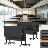 SOIUDNEB Folding Conference Room Table,Modular Conference Tables