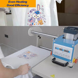WUMSTOT 16x24 Pneumatic Dual Heat Press Machine