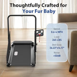CIIHI Dog Treadmill for Medium Small Dogs - 265lbs Weight Capacity Pet Running Machine with 360° Rotatable Display - 2 in 1 Treadmill for Pet Fitness