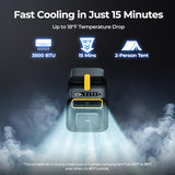 BougeRV 3500BTU Portable Air Conditioner, Camping AC Unit for Tent, Tent Air Conditioner with App Control, RV, Van Life, Small Room, Indoor & Outdoor Use (Upgraded)