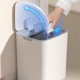 BXFIRS The ABS Smart Trash Can Automatically Opens The Lid for Home Use in The Living Room Kitchen Bedroom Garbage Bin