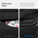 Spigen Door Pocket Car Trash Can [with Magnetic Lid] Waterproof Door Pocket