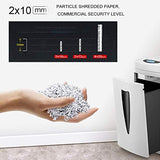 Minute Heavy-Duty Micro-Cut Paper Shredder, High-Security with CD/Credit Cards, 8-Sheet Shredding Capacity