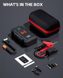 HPBS 5000A Jump Starter with Air Compressor, Portable Car Battery Jump Starter with 150 PSI Tire Inflator for Up to 10.0L Gas and 8.0L Diesel Engines, 12V Jump Box Battery Charger Booster(Orange)