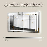 WTTY 60" x 30" LED Bathroom Mirror with Light | Anti-Fog