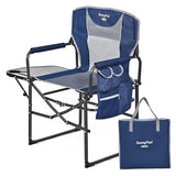 SUNNYFEEL Camping Directors Chair, Heavy Duty,Oversized Portable Folding Chair with Side Table, Pocket for Beach, Fishing,Trip,Picnic,Lawn,Concert Outdoor Foldable Camp Chairs