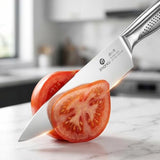 imarku 15PCS Kitchen Knife Set with Block,High Carbon Stainless Steel,Black