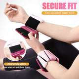 BECOJADDE Ankle Weights for Women Wrist Weights Set of 2 (1 lb Each) Adjustable Arm Leg Weight for Womens Men, Gradient Pink