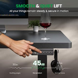 Electric Standing Desk Adjustable - 60x28 Inch Sit Stand Desk with 1 Inch Thick Tabletop