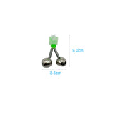 LkyRui 35pcs Spiral Clip Fishing Bells Fishing Bite Alarm Bells Fishing Pole Catfish Bells Clamp on for Fishing Rods