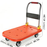 Push Cart Dolly Platform Truck Hand Truck Duty Flatbed